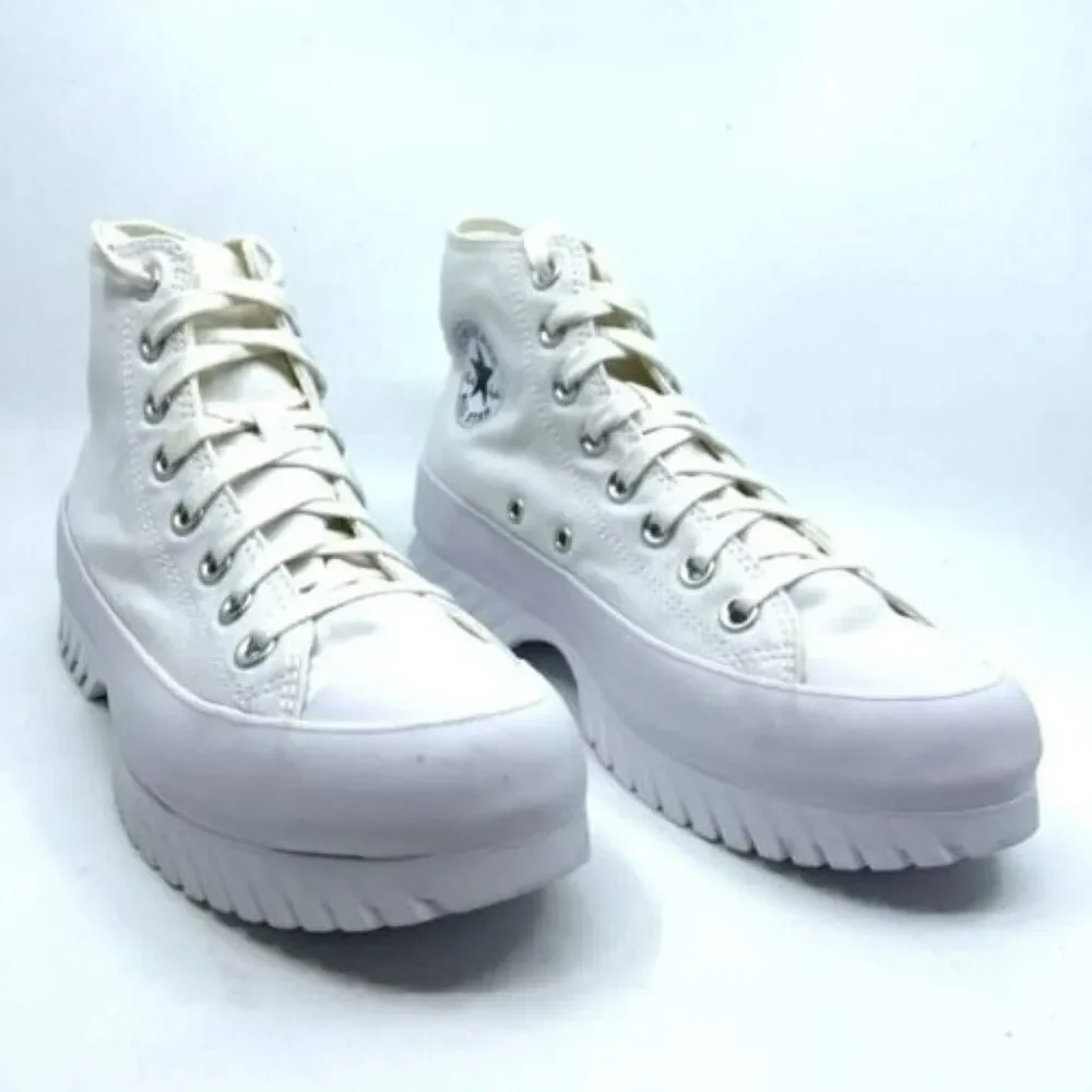 Converse Women Chuck Taylor All Star Lugged 2.0 Sneakers White High Top 10.5 New - Picture 12 of 12